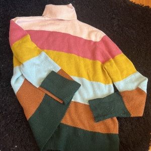 HALOGEN x Atlantic-Pacific Stripe Turtleneck Sweater